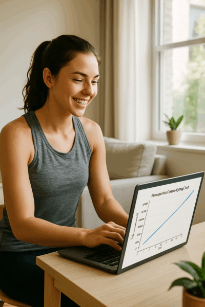 Person learning how to invest in stocks using a simple online guide